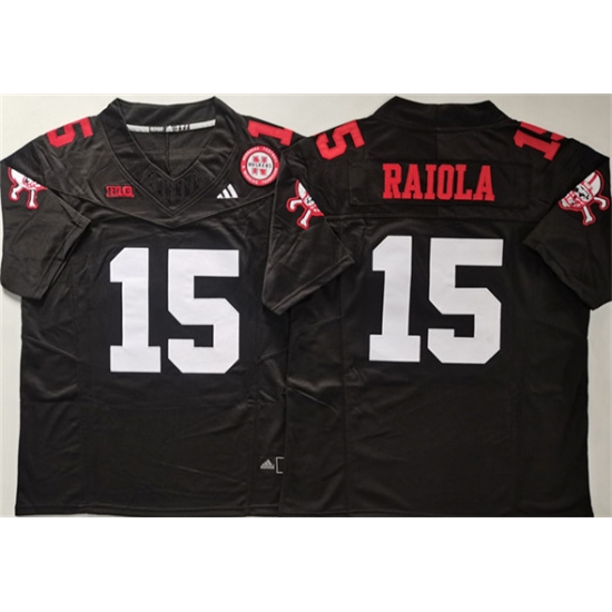 Men's Nebraska Cornhuskers 15 Dylan Raiola Black F.U.S.E. With Vapor Limited Stitched Jersey