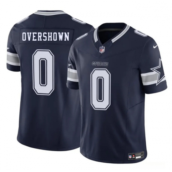 Men's Dallas Cowboys 0 DeMarvion Overshown Navy 2025 F.U.S.E. Draft Vapor Untouchable Limited Football Stitched Jersey