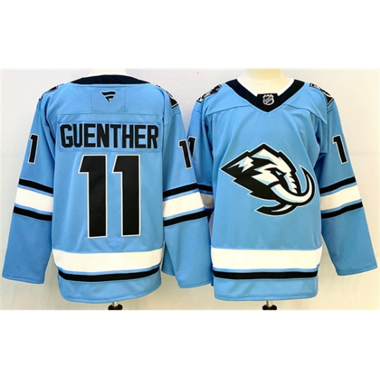 Men's Utah Mammoth 11 Dylan Guenther Blue 2025 Stitched Jersey