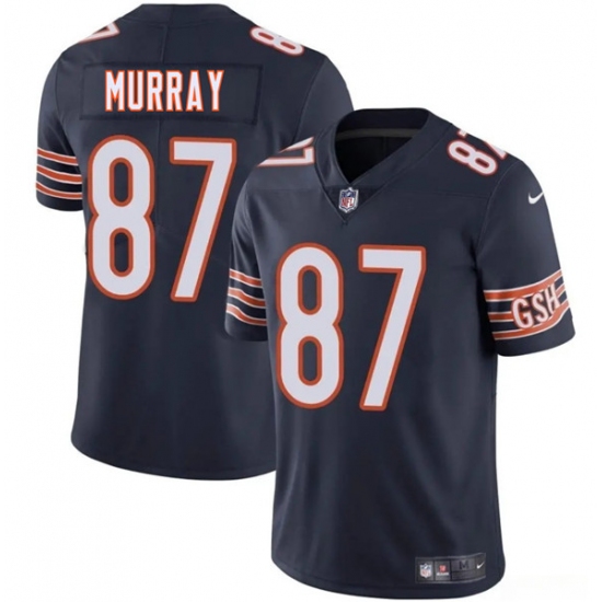 Men's Chicago Bears 87 Jordan Murray Navy 2025 Vapor Football Stitched Jersey
