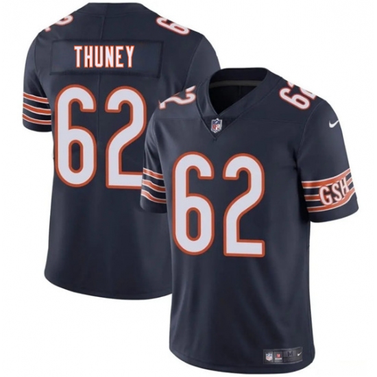 Men's Chicago Bears 62 Joe Thuney Navy 2025 Vapor Football Stitched Jersey