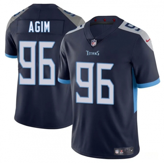 Men's Tennessee Titans 96 McTelvin Agim Navy 2025 Vapor Untouchable Football Stitched Jersey
