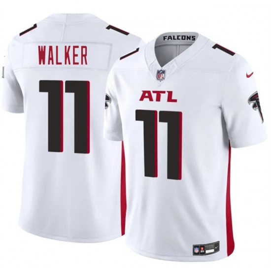 Men's Atlanta Falcons 11 Jalon Walker White 2025 Draft F.U.S.E. Vapor Untouchable Limited Football Stitched Jersey