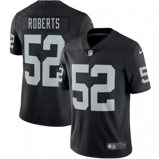 Men's Las Vegas Raiders 52 Elandon Roberts Black 2025 Vapor Football Stitched Jersey