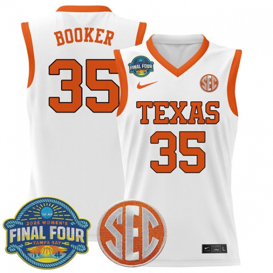 Men's Texas Longhorns 35 Madison Booker White 2025 Sec Women
