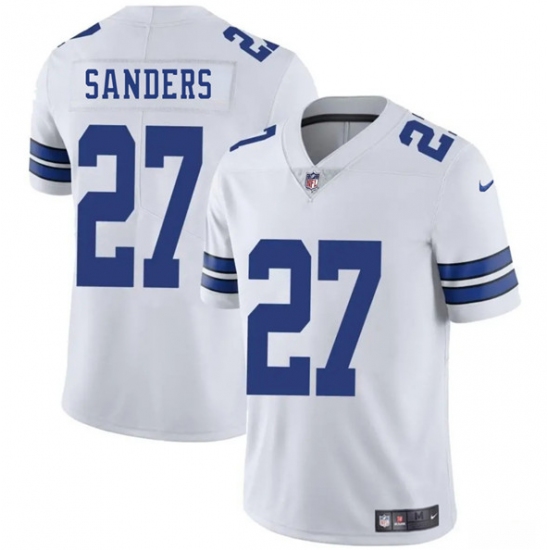 Men's Dallas Cowboys 27 Miles Sanders White 2025 Vapor Untouchable Limited Football Stitched Jersey