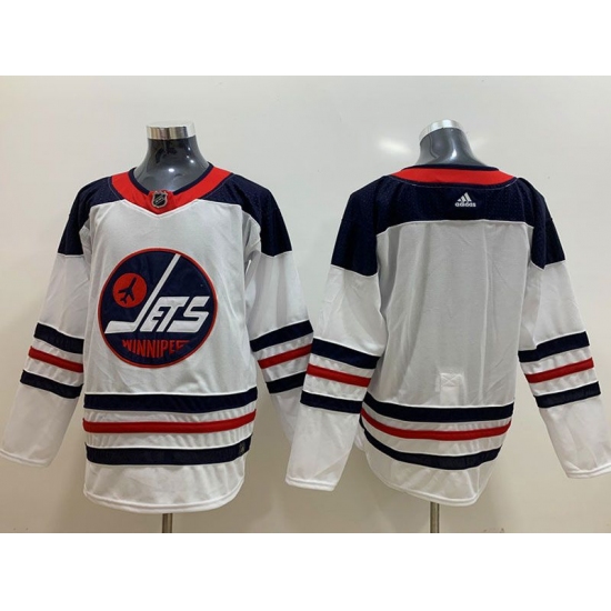 Mens Adidas Winnipeg Jets White Custom Made Fanatics Branded Alternate Player Jersey