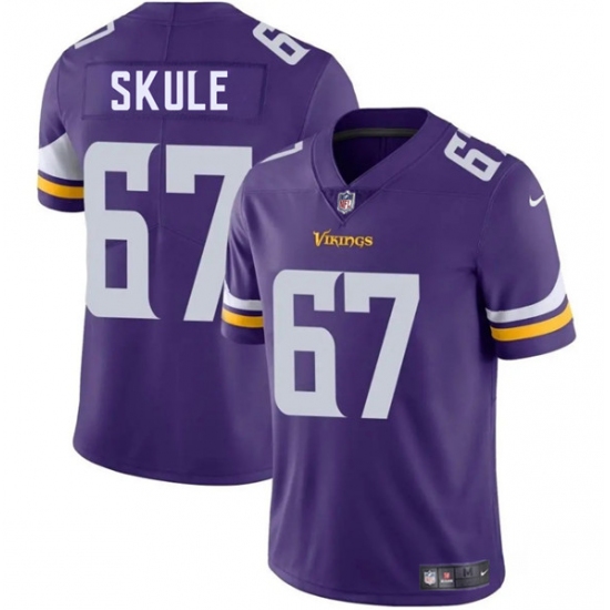 Men's Minnesota Vikings 67 Justin Skule Purple 2025 Vapor Untouchable Limited Football Stitched Jersey