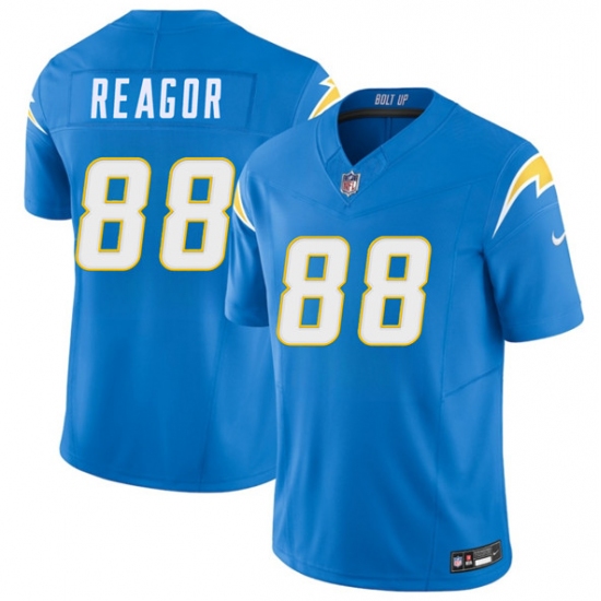 Men's Los Angeles Chargers 88 Jalen Reagor Blue 2025 F.U.S.E. Vapor Limited Football Stitched Jersey