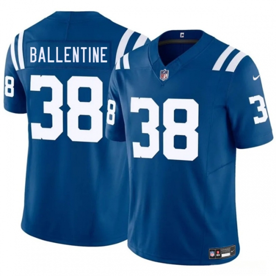 Men's Indianapolis Colts 38 Corey Ballentine Blue 2025 F.U.S.E. Vapor Limited Football Stitched Jersey