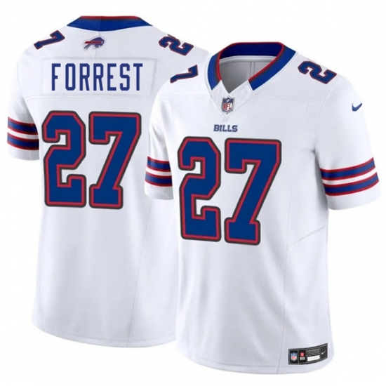 Men's Buffalo Bills 27 Darrick Forrest White 2025 F.U.S.E. Vapor Untouchable Limited Football Stitched Jersey