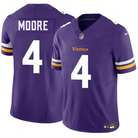 Men's Minnesota Vikings 4 Rondale Moore Purple 2025 F.U.S.E. Vapor Untouchable Limited Football Stitched Jersey