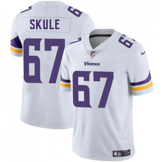 Men's Minnesota Vikings 67 Justin Skule White 2025 Vapor Untouchable Limited Football Stitched Jersey