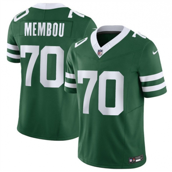 Men's New York Jets 70 Armand Membou Green 2025 Draft F.U.S.E. Vapor Untouchable Limited Football Stitched Jersey
