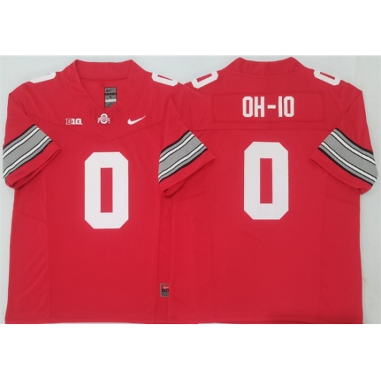 Men's Ohio State Buckeyes 0 OH-IO Red 2025 F.U.S.E. Limited Stitched Jersey