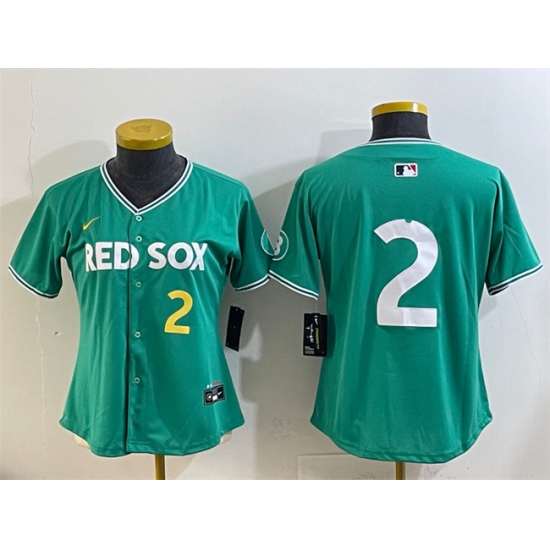 Youth Boston Red Sox 2 Alex Bregman Green 2025 City Connect Limited Stitched Baseball Jersey