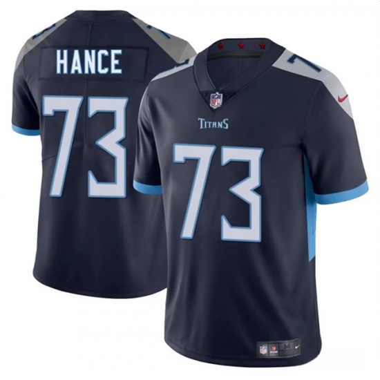 Men's Tennessee Titans 73 Blake Hance Navy 2025 Vapor Limited Football Stitched Jersey