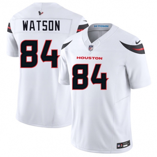 Men's Houston Texans 84 Justin Watson White 2025 F.U.S.E. Vapor Limited Football Stitched Jersey
