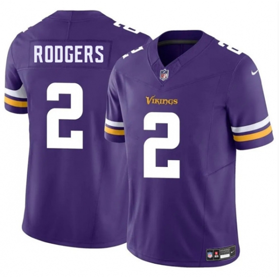 Men's Minnesota Vikings 2 Isaiah Rodgers Purple 2025 F.U.S.E. Vapor Limited Football Stitched Jersey