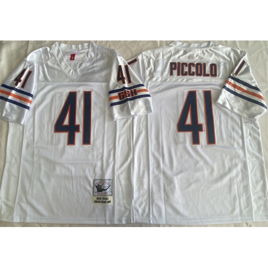 Men's Chicago Bears 41 Brian Piccolo White Limited Stitched Football Jersey