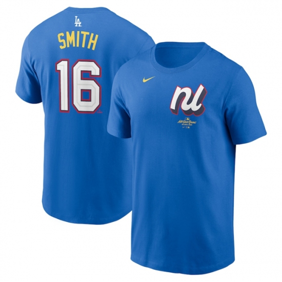 Men's National League 16 Will Smith Royal 2025 All-Star Edition Name & Number T-Shirt