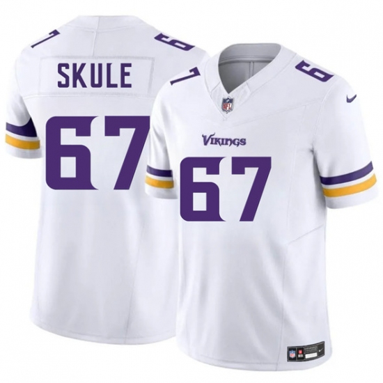 Men's Minnesota Vikings 67 Justin Skule White 2025 F.U.S.E. Vapor Untouchable Limited Football Stitched Jersey