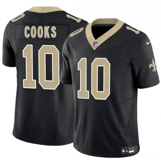 Men's New Orleans Saints 10 Brandin Cooks Black F.U.S.E Vapor Limited Football Stitched Jersey